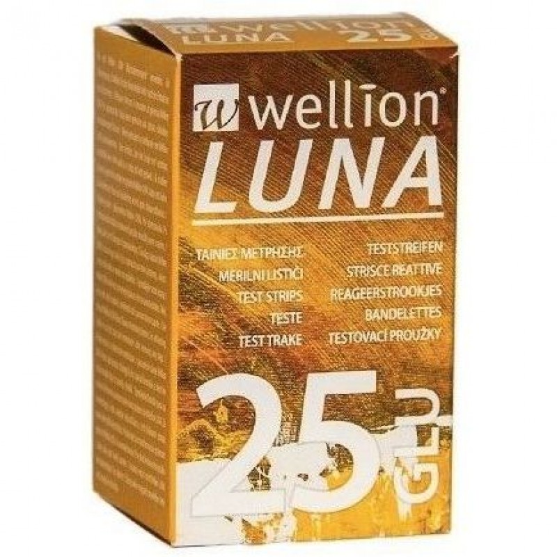 WELLION LUNA 25 STRIPS